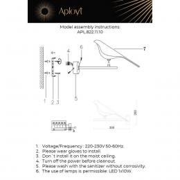 Бра светодиодное Aployt Astor APL.822.11.10  - 2 купить
