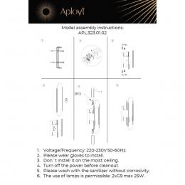 Настенный светильник Aployt Klodett APL.323.01.02  - 2 купить