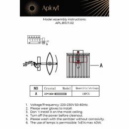 Настенный светильник Aployt Mariz APL.813.11.01  - 8 купить