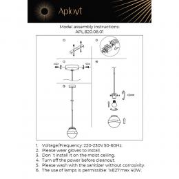 Подвесной светильник Aployt Lulu APL.820.06.01  - 2 купить