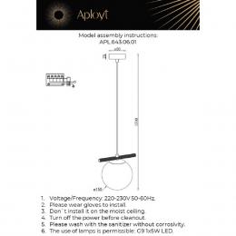 Подвесной светильник Aployt Penelopa APL.643.06.01  - 12 купить