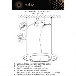 Подвесной светодиодный светильник Aployt Jolanta APL.041.03.50  - 2 купить