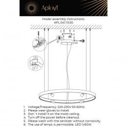 Подвесной светодиодный светильник Aployt Jolanta APL.041.13.50  - 2 купить