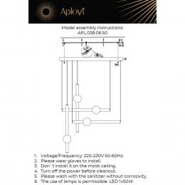 Подвесной светодиодный светильник Aployt Zhozefin APL.038.06.50  - 2 купить
