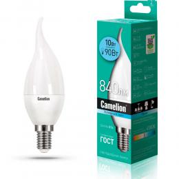 Лампа светодиодная Camelion E14 10W 4500K LED10-CW35/845/E14 14404  купить