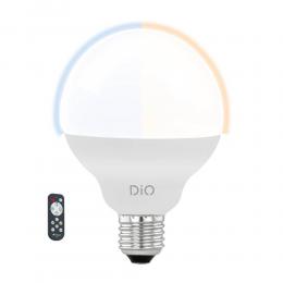 Лампа светодиодная диммируемая Eglo E27 12W 2700-6500K матовая 11811  купить