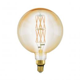 Лампа светодиодная диммируемая Eglo E27 8W 2100K янтарь 110112  - 1 купить