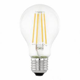 Лампа светодиодная Eglo E27 6W 3000K прозрачная 11886  купить