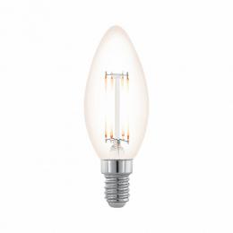 Изображение продукта Лампа светодиодная филаментная диммируемая Eglo E14 3,5W 2200К прозрачная 11708 