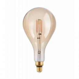 Лампа светодиодная филаментная диммируемая Eglo E27 4,5W 2200K янтарь 110107  - 1 купить
