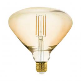 Лампа светодиодная филаментная диммируемая Eglo E27 4,5W 2200K янтарь 110114  купить