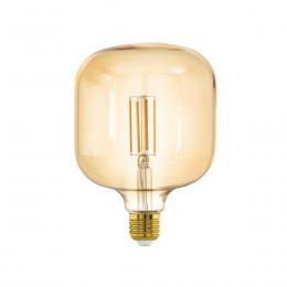 Лампа светодиодная филаментная диммируемая Eglo E27 4,5W 2200K янтарь 110115  купить
