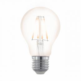 Изображение продукта Лампа светодиодная филаментная диммируемая Eglo E27 4W 2200К прозрачная 11706 