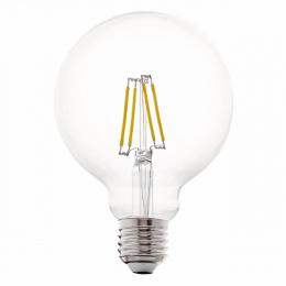 Изображение продукта Лампа светодиодная филаментная Eglo E27 4W 2700К прозрачная 11502 