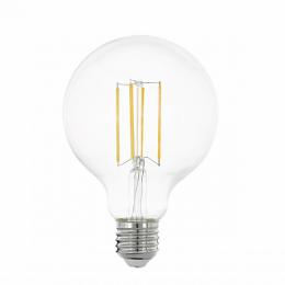 Изображение продукта Лампа светодиодная филаментная Eglo E27 8W 2700K прозрачная 11756 