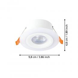 Встраиваемый светодиодный светильник Eglo Calonge (3 шт) 900913  - 2 купить