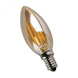 Изображение продукта Лампа светодиодная филаментная Elvan E14 5W 4000K золотая E14-5W-4000K-GD-candle 