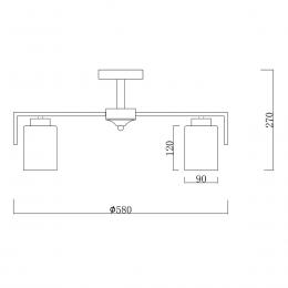 Потолочная люстра Escada Style 1142/5P Gold  - 2 купить