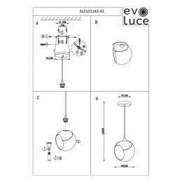Подвесной светильник Evoluce Satturo SLE103143-01  купить