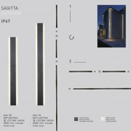 Уличный настенный светодиодный светильник Favourite Sagitta 4044-1W  - 2 купить