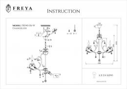 Подвесная люстра Freya Dezi FR3040-PL-06-WG  - 3 купить