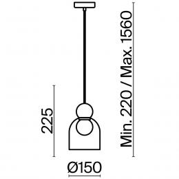 Подвесной светильник Freya Focus FR5220PL-01G5  - 1 купить