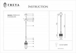 Подвесной светильник Freya Ornella FR2201-PL-01-BZ  - 2 купить