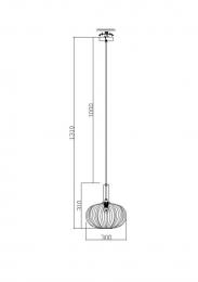 Изображение продукта Подвесной светильник Freya Zelma FR8012PL-01GN 