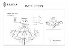 Потолочная люстра Freya Chabrol FR2302-CL-09-WG  - 3 купить