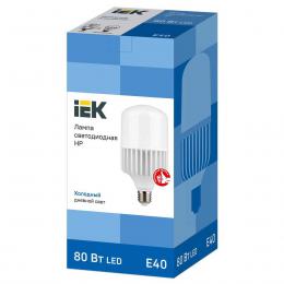Лампа светодиодная сверхмощная IEK E40 80W 6500K матовая LLE-HP-80-230-65-E40  купить