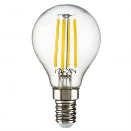 Изображение продукта Лампа светодиодная филаментная E14 6W 2800K шар прозрачный 933802 