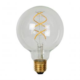Лампа светодиодная диммируемая Lucide E27 4,9W 2700K прозрачная 49032/05/60  купить