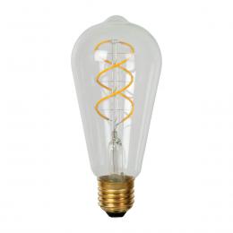 Лампа светодиодная диммируемая Lucide E27 4,9W 2700K прозрачная 49034/05/60  купить