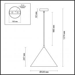 Lumion 3724/24L LEDIO LN19 099 черный Подвес LED 24W 4000К 2040Лм 220V LENNY  - 2 купить