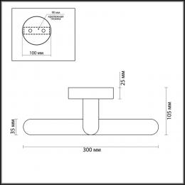 Lumion 3762/10WL PICTURE LN19 000 хром Подсветка для картин с выкл. LED 10W 4000К 895Лм IP44 220V AKARI  - 2 купить