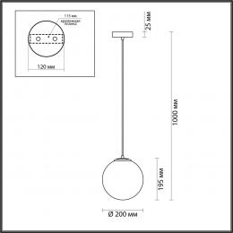 Lumion 4466/1 MODERNI LN21 000 матовое золото Подвес E27 60W 220V MISTY  - 2 купить