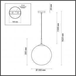 Lumion 4543/1A SUSPENTIONI LN21 195 хром, белый Подвес E27 60W L провода 1500мм 220V SUMMER  - 2 купить