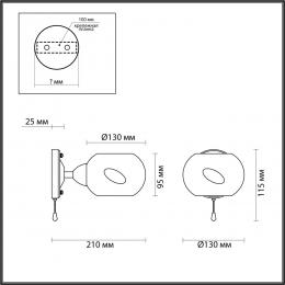 Lumion 4548/1W COMFI LN21 000 хром, белый Бра E14 40W 220V PENELOPA  - 2 купить