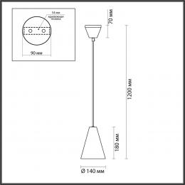 Lumion 5226/1 LOFTI LN22 163 черный, матовое золото Подвес E27 40W 220V BROOKS  - 2 купить