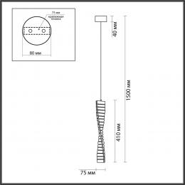 Lumion 5674/10L LEDIO LN23 045 золотой Подвес LED 10W 3000K 550Лм 220V ROSELLE  - 2 купить