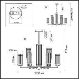 Lumion 6527/9 CLASSI LN23 171 латунь Люстра E14 9*40W 220V ELLOW  - 2 купить