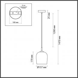 Lumion 6551/1A SUSPENTIONI LN23 200 матовое золото Подвес E14 1*40W 220V ELLIE  - 2 купить