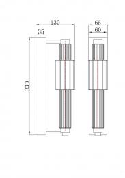 Бра Maytoni Verticale MOD308WL-L9GN3K  - 2 купить