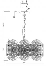 Подвесная люстра Maytoni Aster MOD007PL-10G  - 2 купить