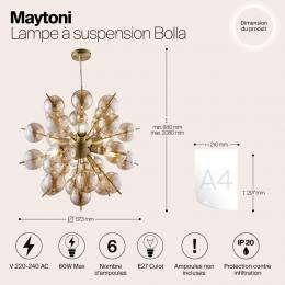 Подвесная люстра Maytoni Bolla MOD133PL-06BS  - 2 купить