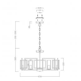 Подвесная люстра Maytoni Bowi H009PL-06G  - 4 купить