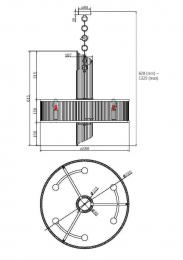 Подвесная люстра Maytoni Frame MOD174PL-06G  - 2 купить