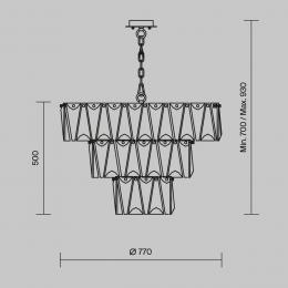 Подвесная люстра Maytoni Puntes MOD043PL-18CH  - 3 купить