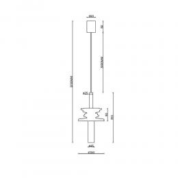 Подвесной светильник Maytoni Sound Wave MOD255PL-01B1  - 6 купить