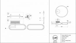 Потолочный светодиодный светильник Maytoni Chain MOD017CL-L50N  - 3 купить